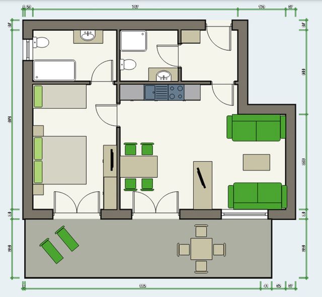 APART deluxe Garten-Suite Top 2 Plan