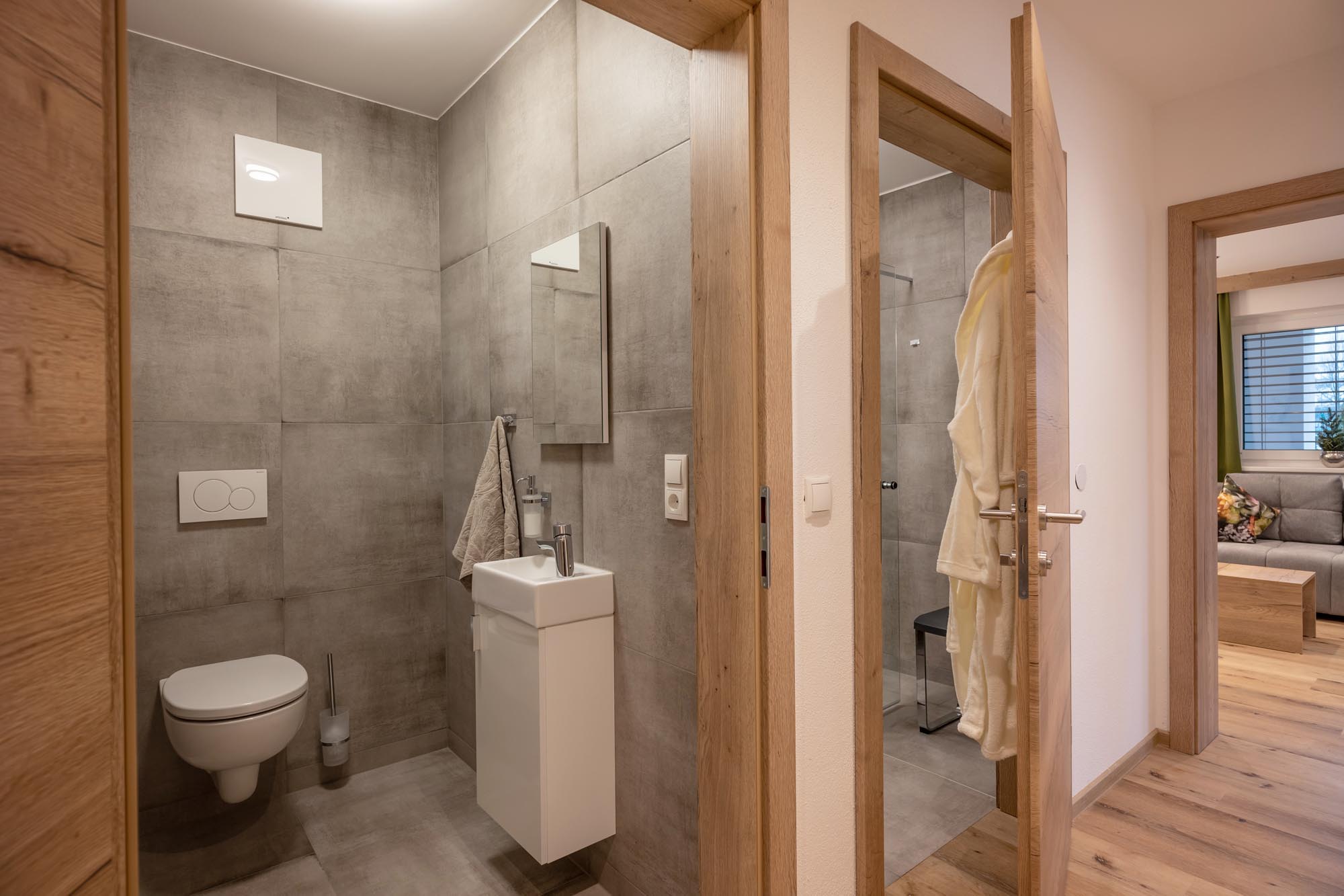 Separates WC in der Ferienwohnung in Söll Tirol