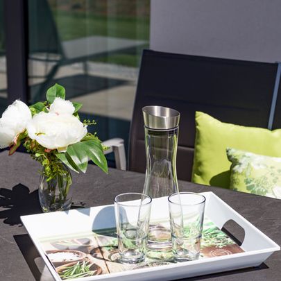 APART deluxe Garten-Suite Top 1 Terrasse für ihren Sommerurlaub