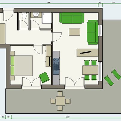 APART deluxe Garten-Suite Top 1 Plan
