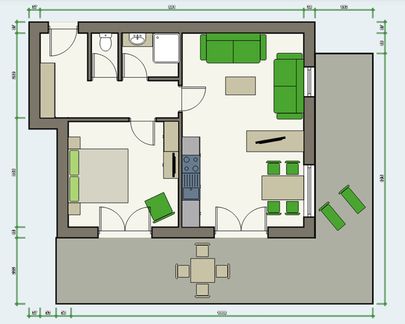 APART deluxe Garten-Suite Top 1 Plan