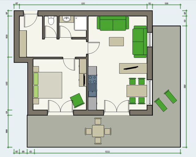 APART deluxe Garten-Suite Top 1 Plan